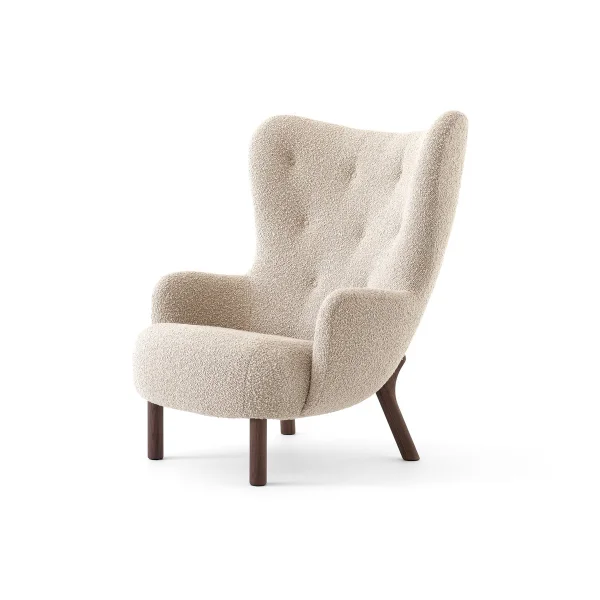 &Tradition Petra VB3 High fauteuil Geoliede walnoot-Karakorum 003