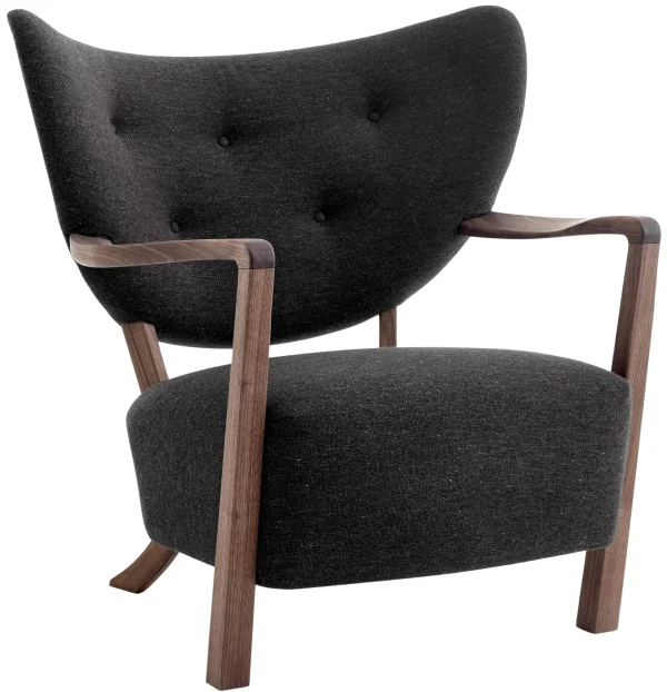 &Tradition Wulff ATD2 fauteuil - hallingdal 376 - oiled walnut