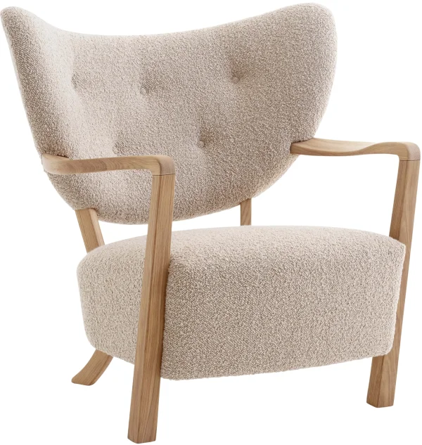 &Tradition Wulff ATD2 fauteuil - karakorum 003 - oiled oak