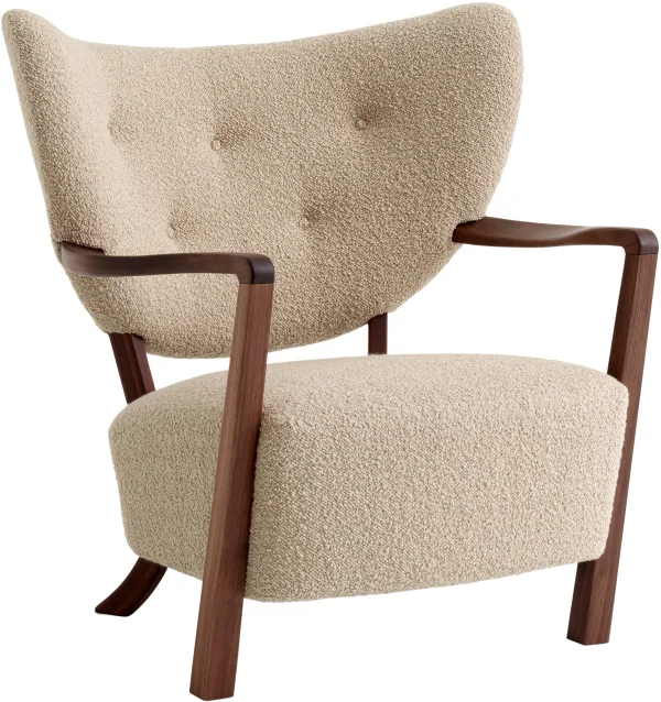 &Tradition Wulff ATD2 fauteuil - karakorum 003 - oiled walnut