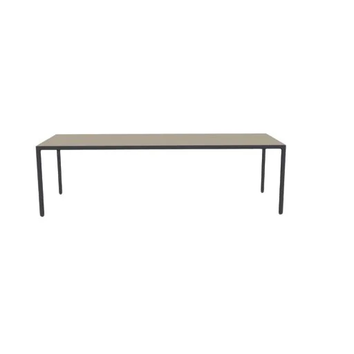 Tribù Illum eettafel breed - linen - wengé - L