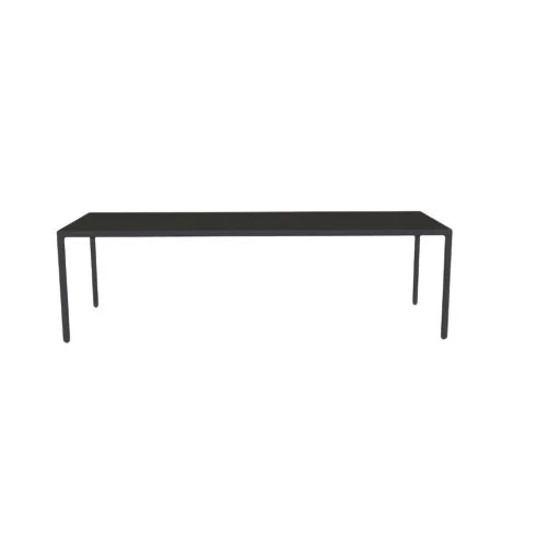 Tribù Illum eettafel breed - piombo - wengé - L