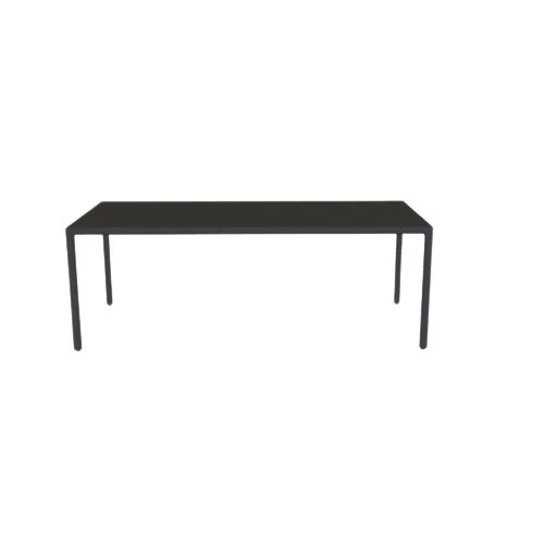 Tribù Illum eettafel breed - piombo - wengé - M