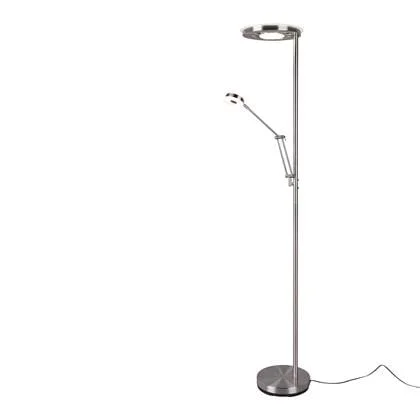 TRIO Barrie Vloerlamp - Nikkel mat