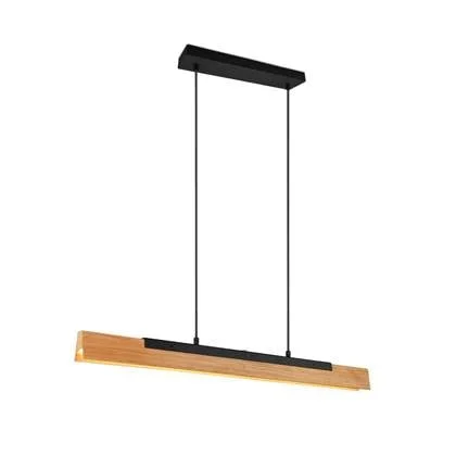 Trio Leuchten - Kerala - Hanglamp - Zwart - Hout