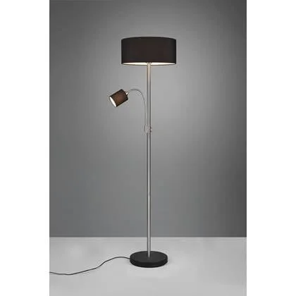 Trio Motel Vloerlamp Nikkel excl. 1x E27 excl. 1xE14