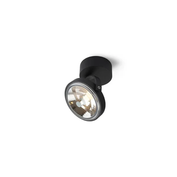 Trizio21 - Pin-Up 1 Round Plafondlamp Zwart Trizo21