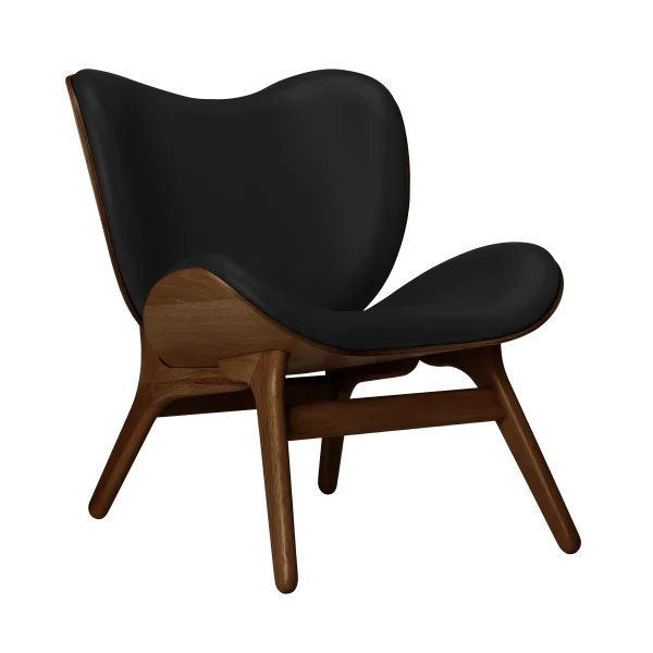 UMAGE A Conversation Piece fauteuil - eiken donker - Leder Hope black