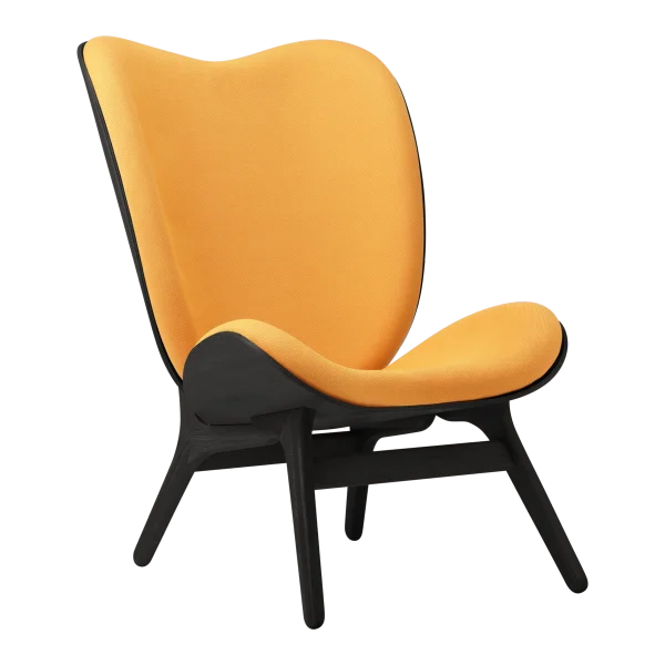 UMAGE A Conversation Piece Highback Fauteuil - eiken zwart - tangerine