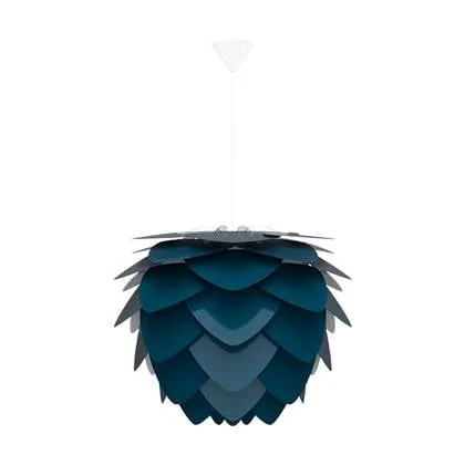 Umage Aluvia Medium hanglamp petrol blue - met koordset wit - Ø 59 cm