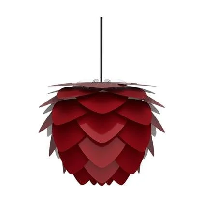 Umage Aluvia Mini hanglamp ruby red - met koordset zwart - Ø 40 cm