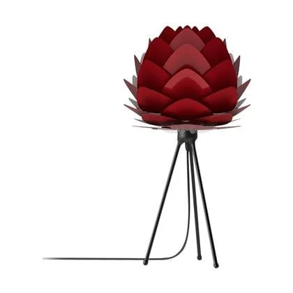 Umage Aluvia Mini tafellamp ruby red - met tripod zwart - Ø 40 cm