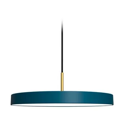 Umage Asteria Medium hanglamp petrol blue - met koordset - Ø 43 cm