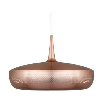 Umage Clava Dine hanglamp brushed copper - met koordset wit - Ø 43 cm