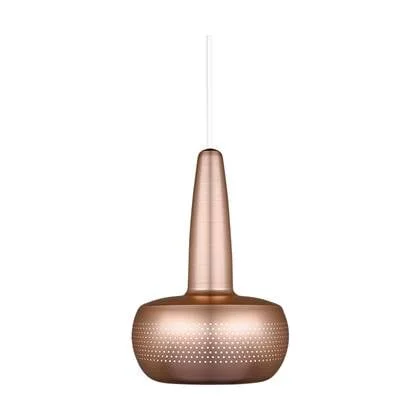 Umage Clava hanglamp brushed copper - met koordset wit - Ø 21,5 cm