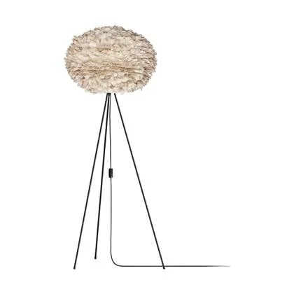 Umage Eos Large vloerlamp light brown - met tripod zwart - Ø 65 cm