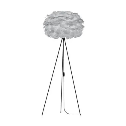 Umage Eos Large vloerlamp light grey - met tripod zwart - Ø 65 cm