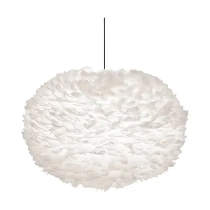 Umage Eos XX-large hanglamp white - met koordset zwart - Ø 110 cm