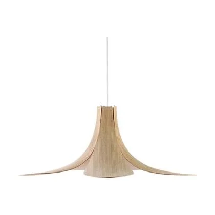 Umage Jazz houten hanglamp naturel - met koordset wit - Ø 65 x 24 cm