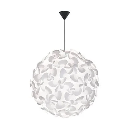 Umage Lora X-Large hanglamp white - met koordset zwart - Ø 75 cm