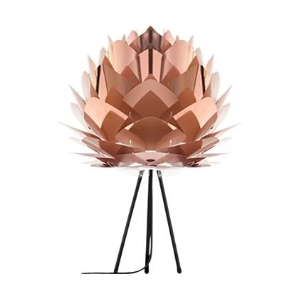 Umage Silvia Medium tafellamp copper - met tripod zwart - Ø 50 cm