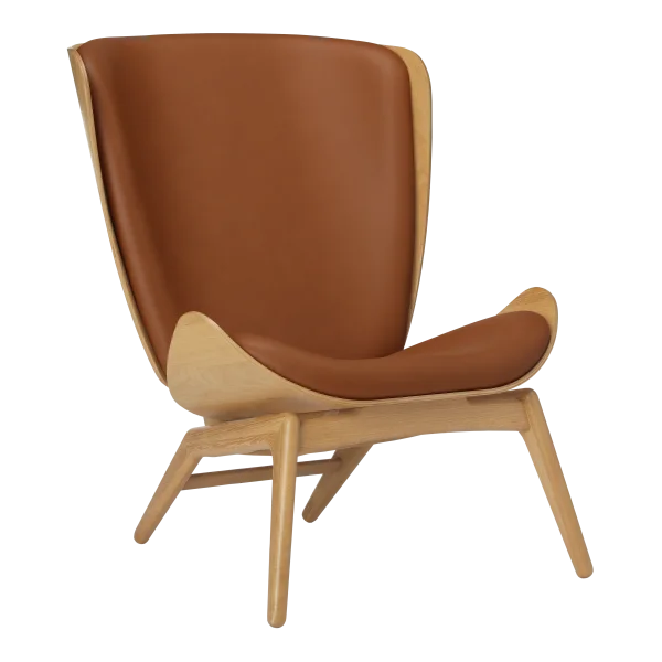 UMAGE The Reader fauteuil - eiken - Leder Hope cognac