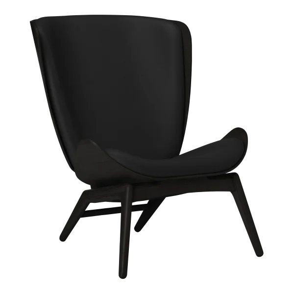 UMAGE The Reader fauteuil - eiken zwart - Leder Hope black