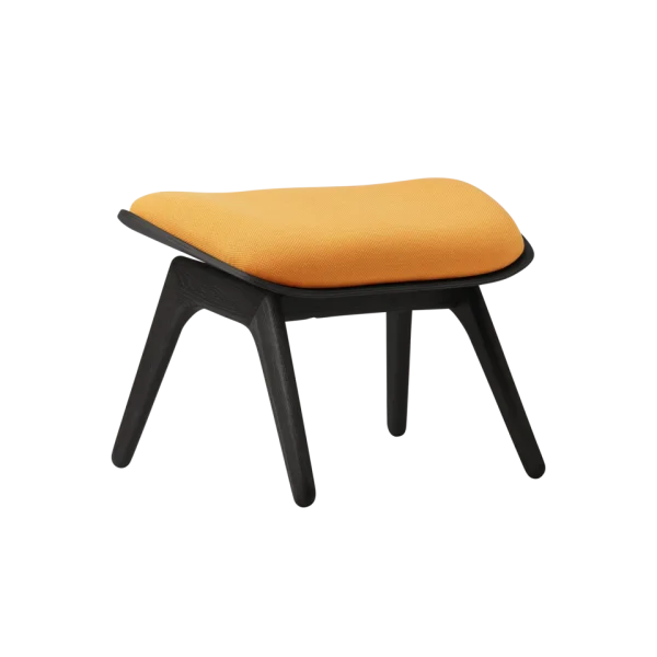 UMAGE The Reader Ottoman - eiken zwart - tangerine