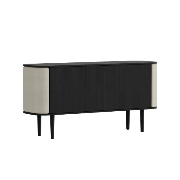 UMAGE Treasures Sideboard met 3 deuren - eiken zwart - white sands