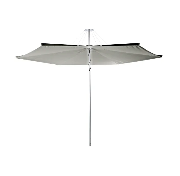 Umbrosa Infina ALU ronde parasol - grey - met parasolstandaard