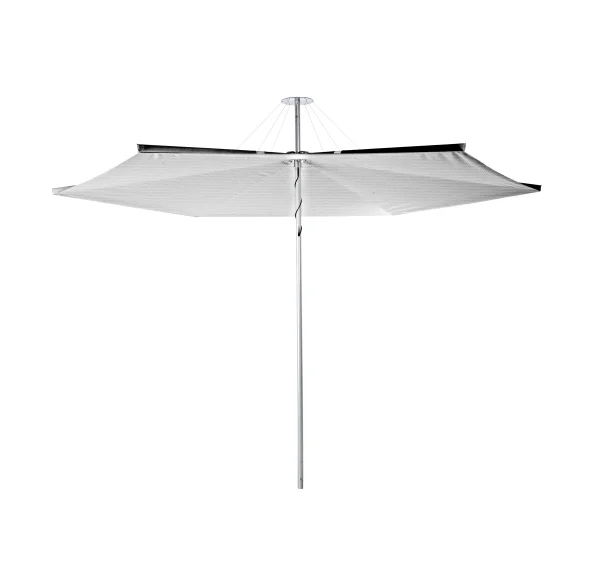 Umbrosa Infina ALU ronde parasol - marble - met parasolstandaard