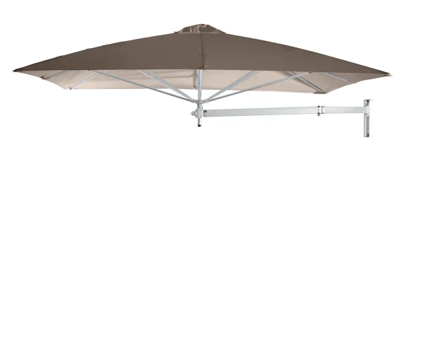 Umbrosa Paraflex NEO Wandparasol vierkant - taupe - 230 cm