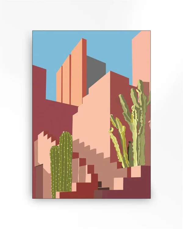 Urban Cotton Artprint Waiting 50 x 70cm (excl. lijst)