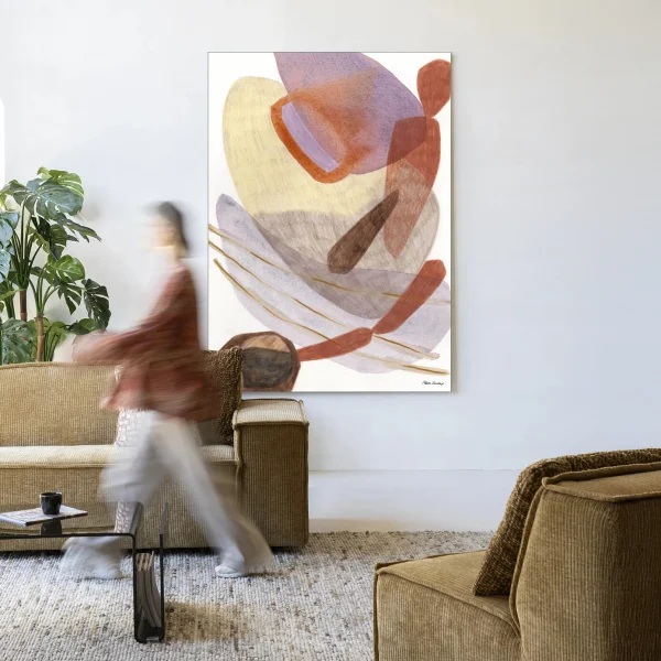 Urban Cotton Wandkleed Cargo 80 x 110cm in Frame - black