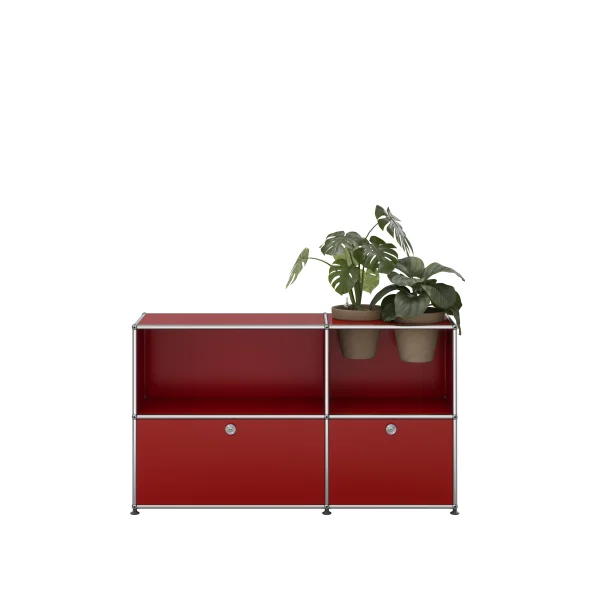 USM Haller A world of plants dressoir 2x2 - 2 potten - 23 robijnrood