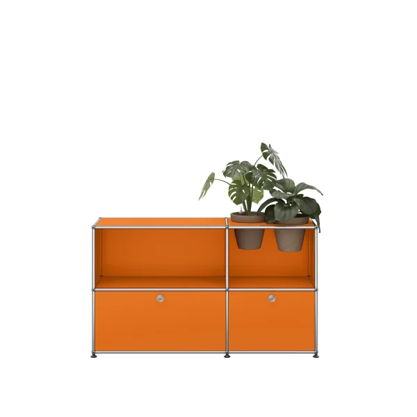 USM Haller A world of plants dressoir 2x2 - 2 potten - 26 zuiveroranje