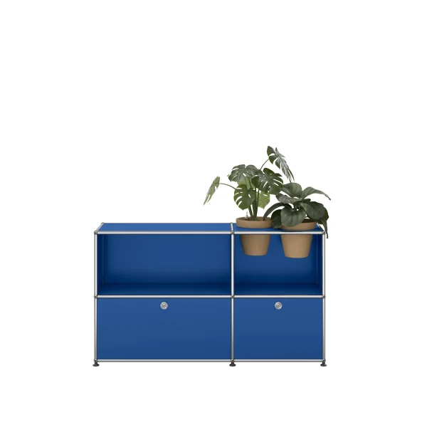 USM Haller A world of plants dressoir 2x2 - 2 potten - 27 gentiaanblauw