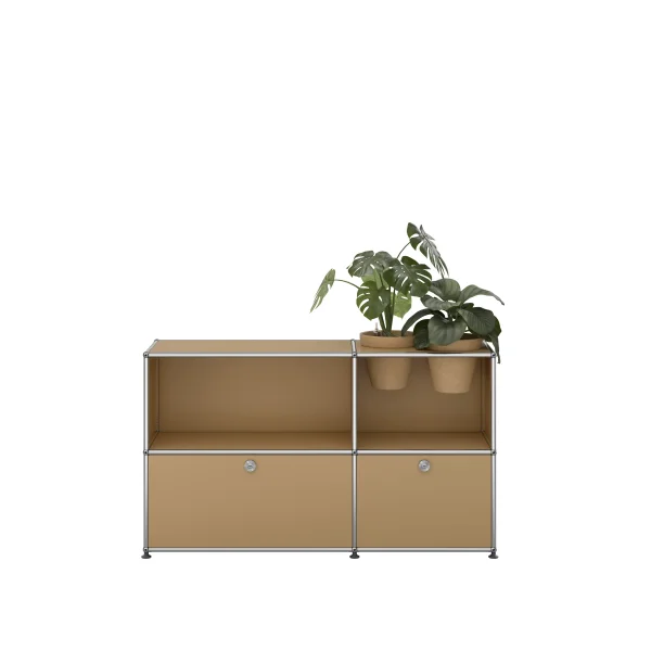 USM Haller A world of plants dressoir 2x2 - 2 potten - 31 beige