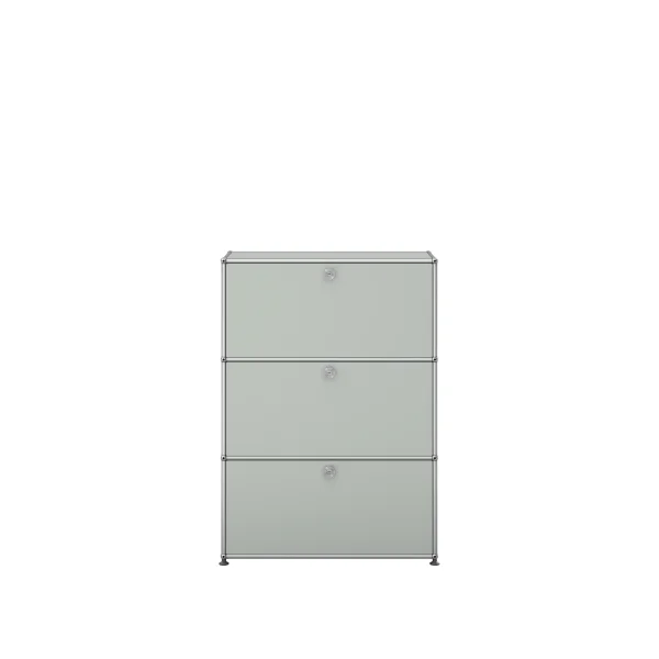 USM Haller Highboard 1x3 - 3 kleppen - 29 lichtgrijs