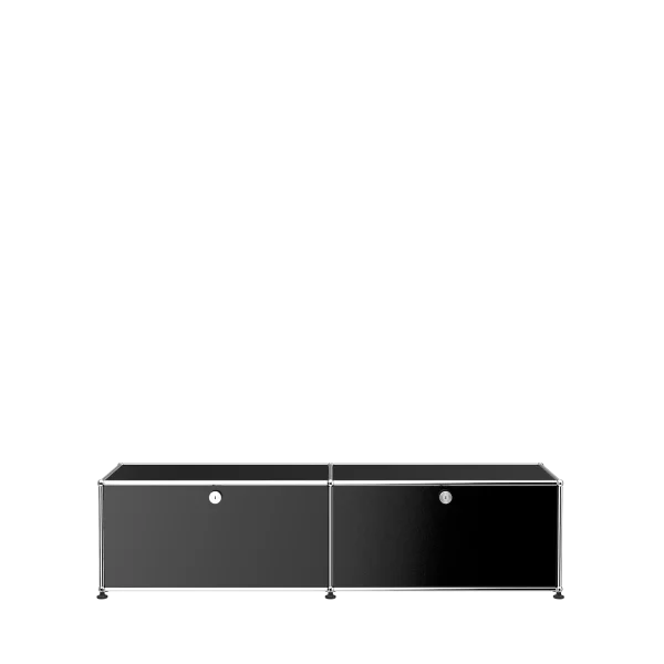 USM Haller Lowboard 2 x 1 - modificeerbaar - 30 grafietzwart