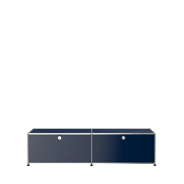 USM Haller Lowboard 2 x 1 - modificeerbaar - 34 staalblauw