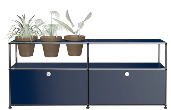 USM Haller Plantenwerelden dressoir enkel - 34 staalblauw