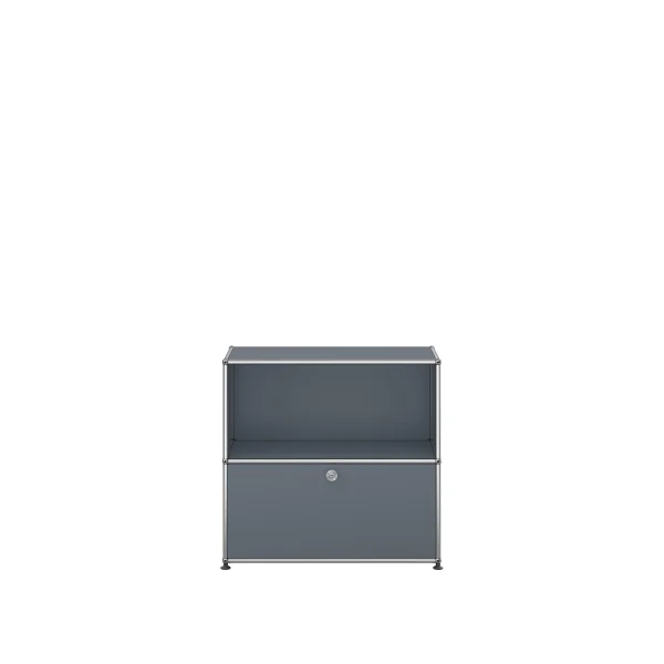 USM Haller Sideboard 1x2 - deurklep - 32 middengrijs