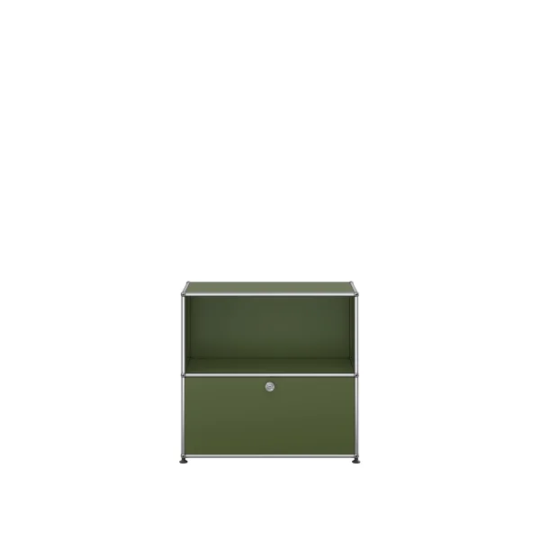 USM Haller Sideboard 1x2 - deurklep - USM 36 olivgrün