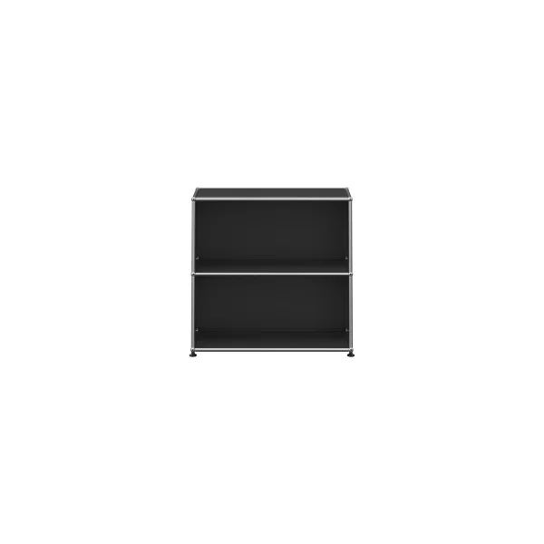 USM Haller Sideboard 1x2 - open - 30 grafietzwart