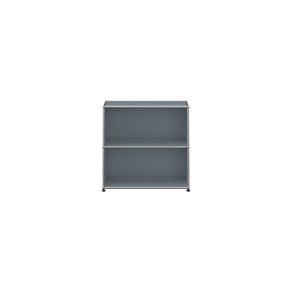 USM Haller Sideboard 1x2 - open - 32 middengrijs