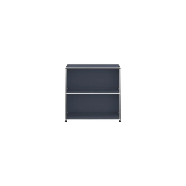 USM Haller Sideboard 1x2 - open - 33 antracietgrijs