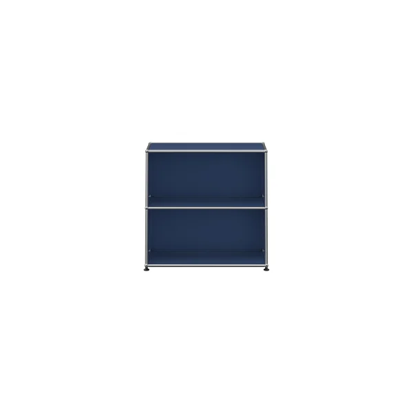 USM Haller Sideboard 1x2 - open - 34 staalblauw