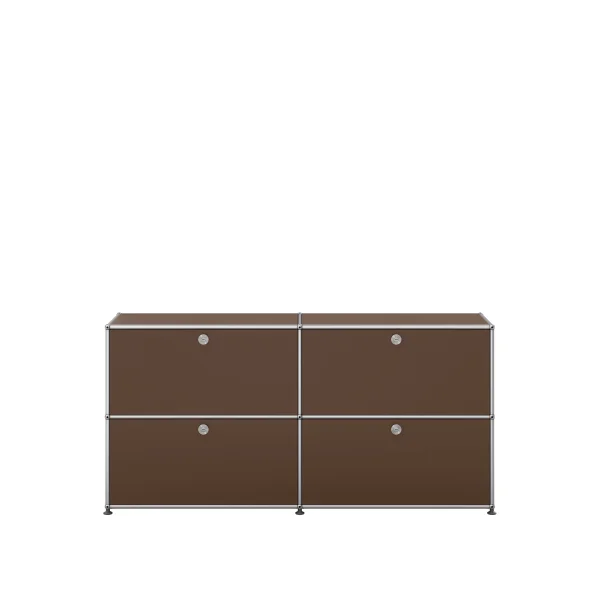 USM Haller Sideboard 2 x 2 - 4 kleppen - 22 bruin