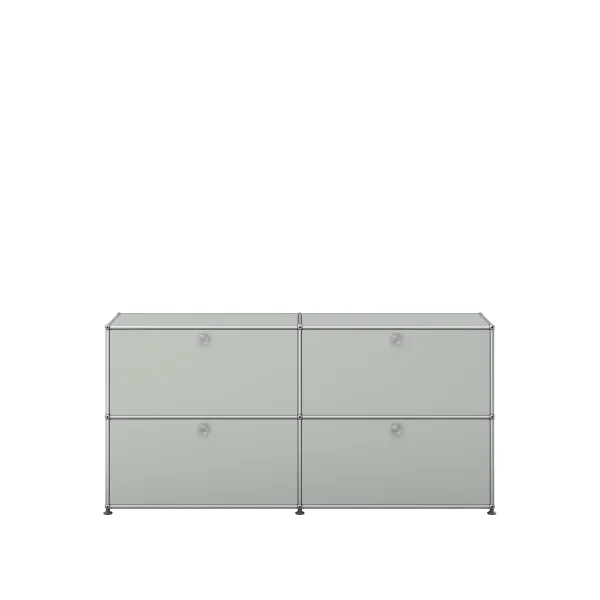 USM Haller Sideboard 2 x 2 - 4 kleppen - 29 lichtgrijs